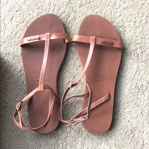Havaianas womens you belize flip flop rust